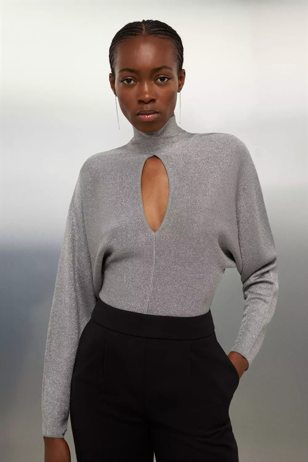 Keyhole hot sale turtleneck top