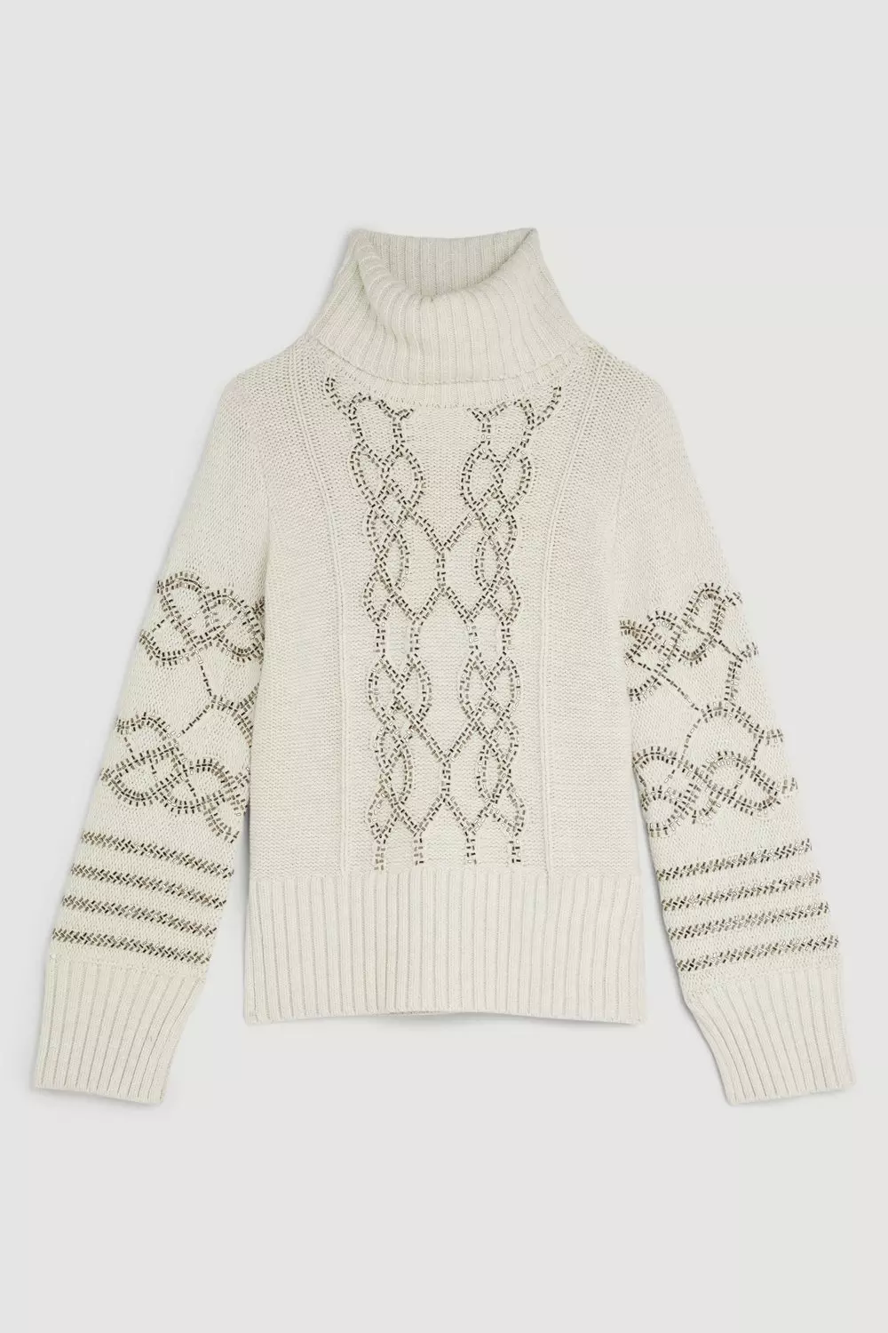 Karen millen outlet cable knit jumper