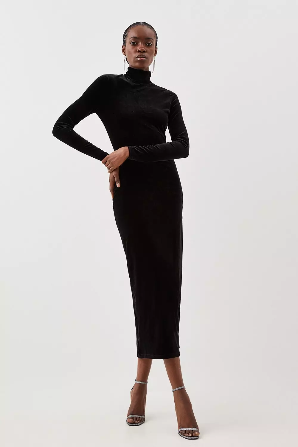 Turtleneck maxi clearance dress