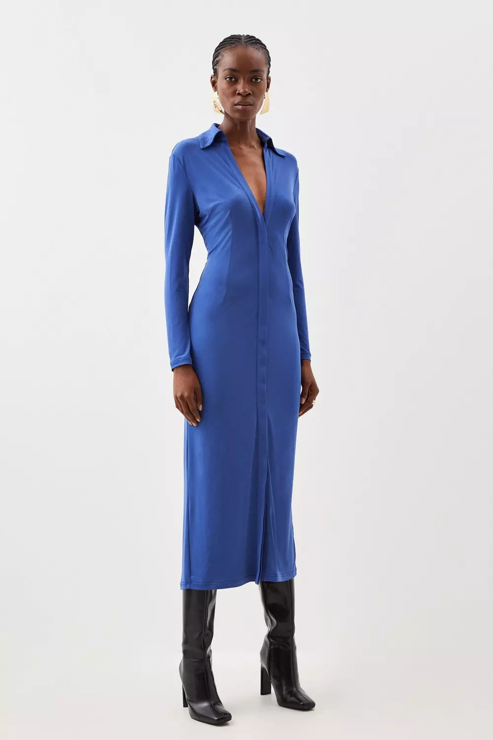 Karen millen shop blue maxi dress