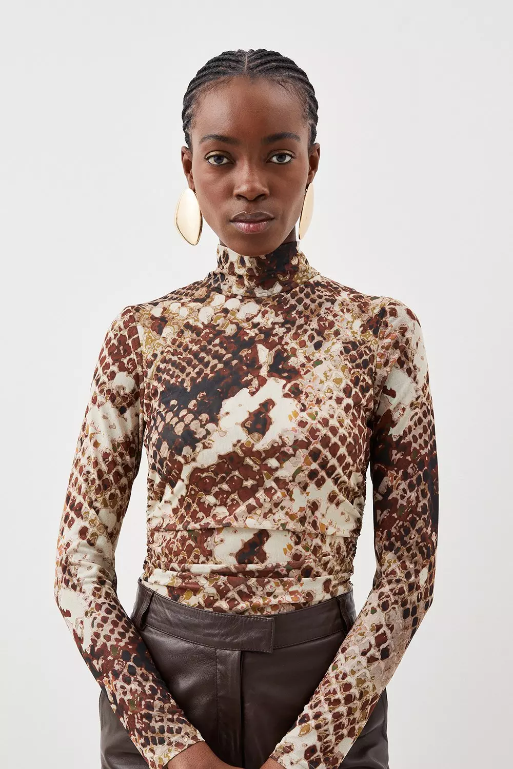 Zara snake store print bodysuit