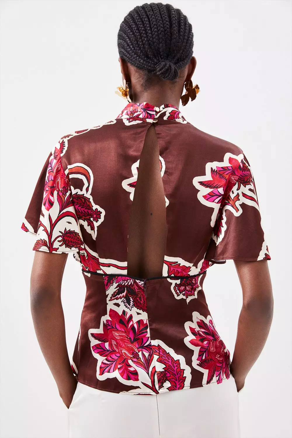 Buy Spangel Fashion Women's Jacquard Silk Elbow Sleeves Women's Saree  Blouses Online at desertcartKUWAIT
