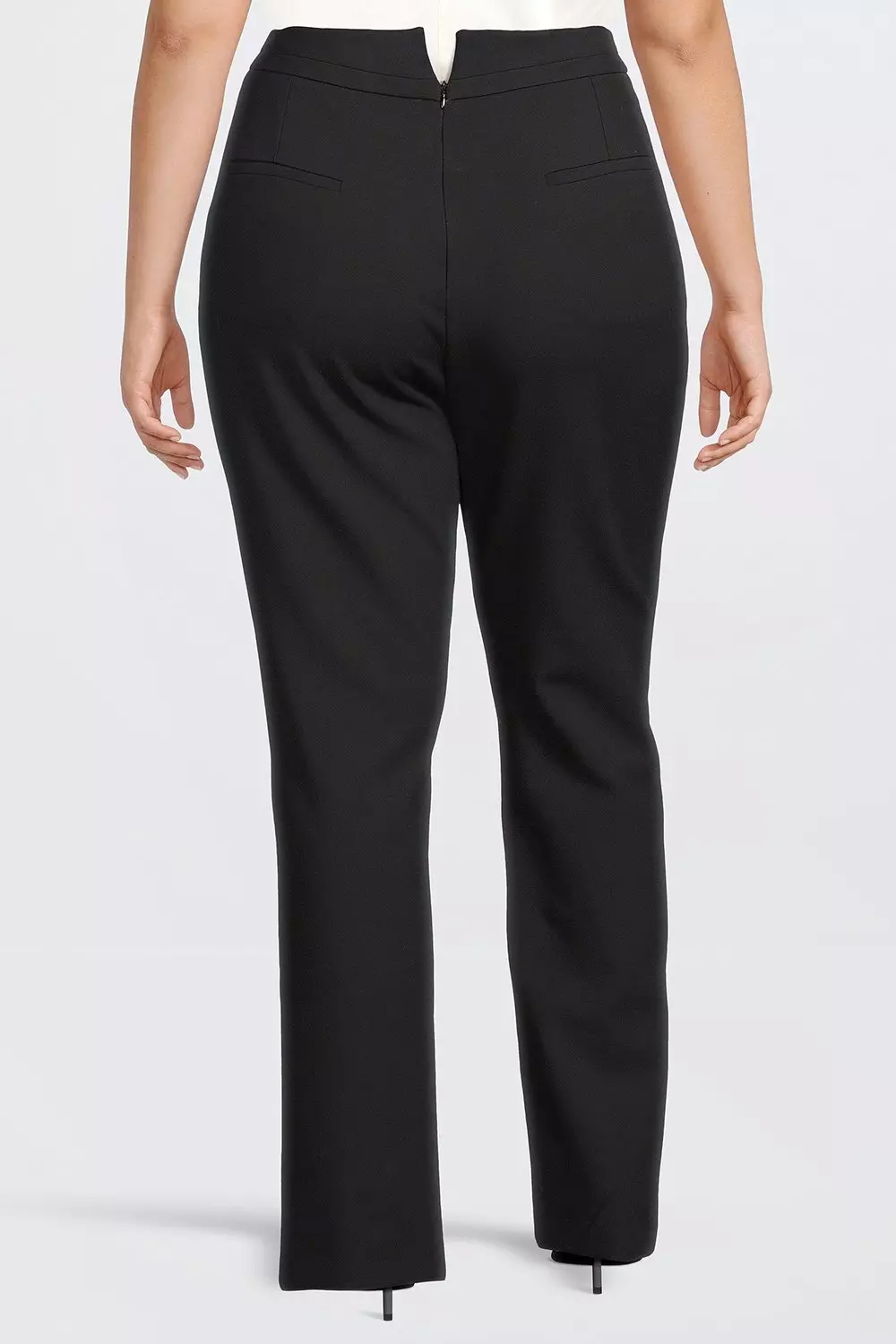 Women's Split-Hem Tailored Slim Straight Pant, Women's Clearance