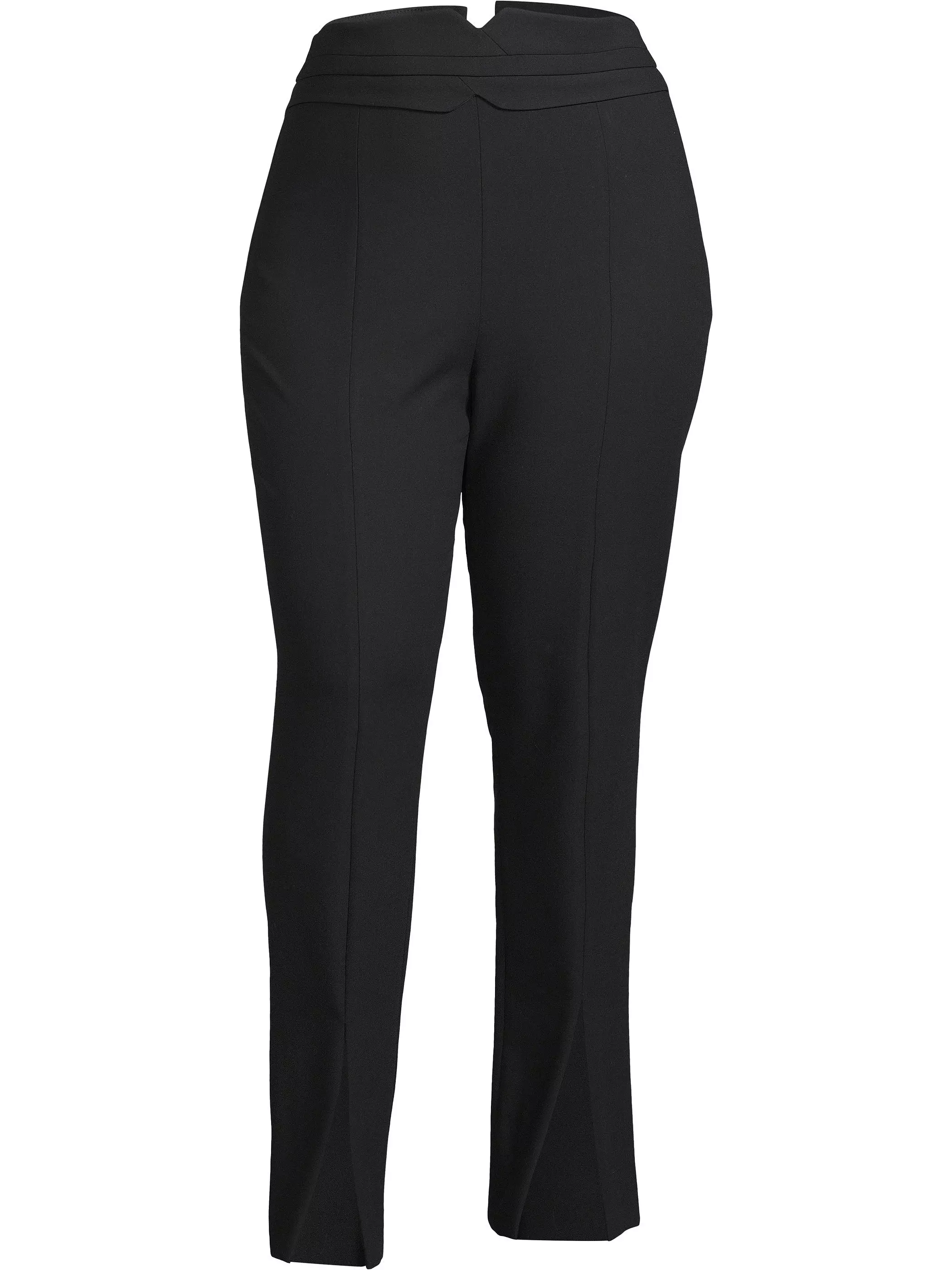 Plus size womens black hot sale trousers