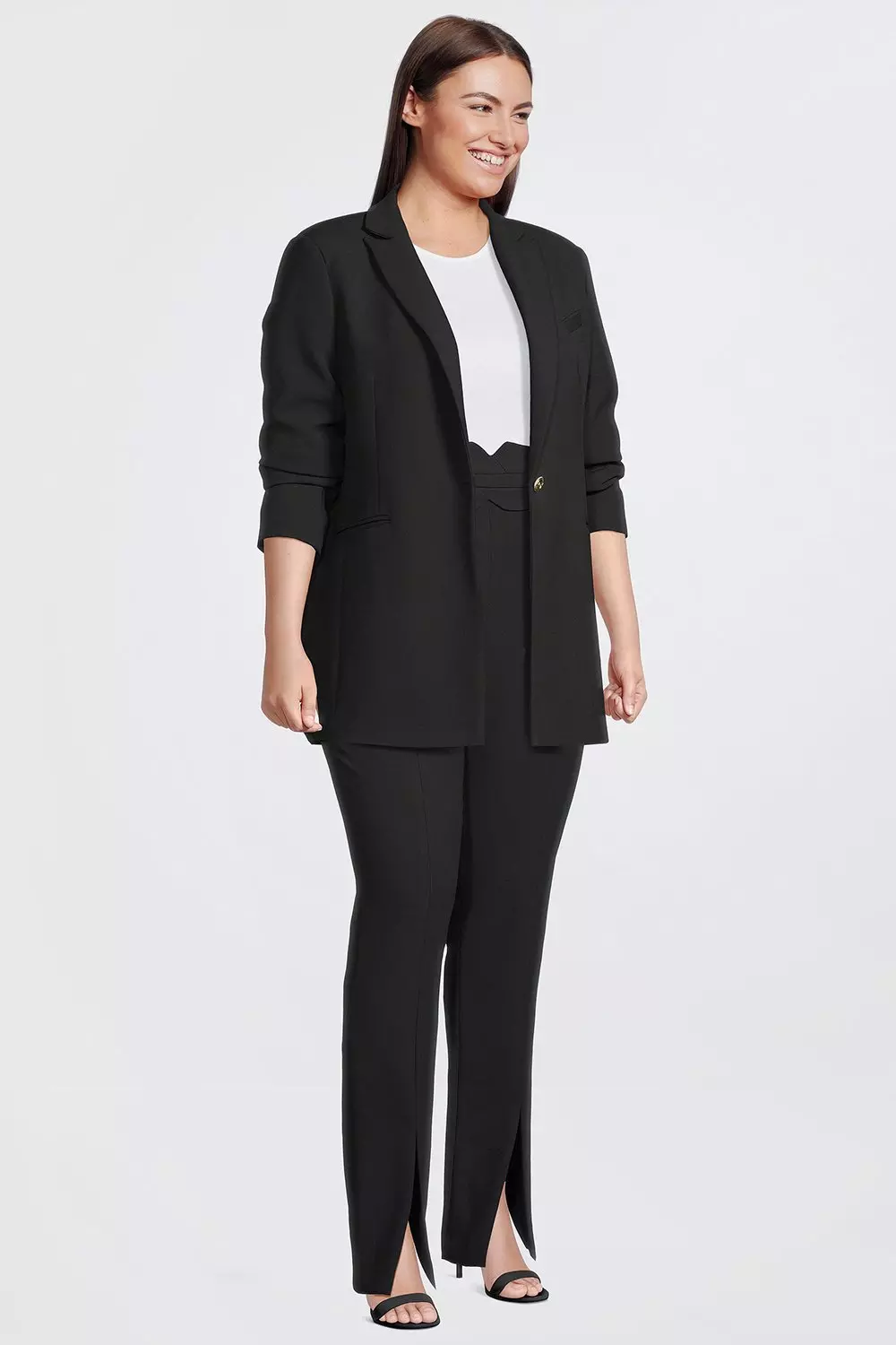 Plus black outlet dress pants