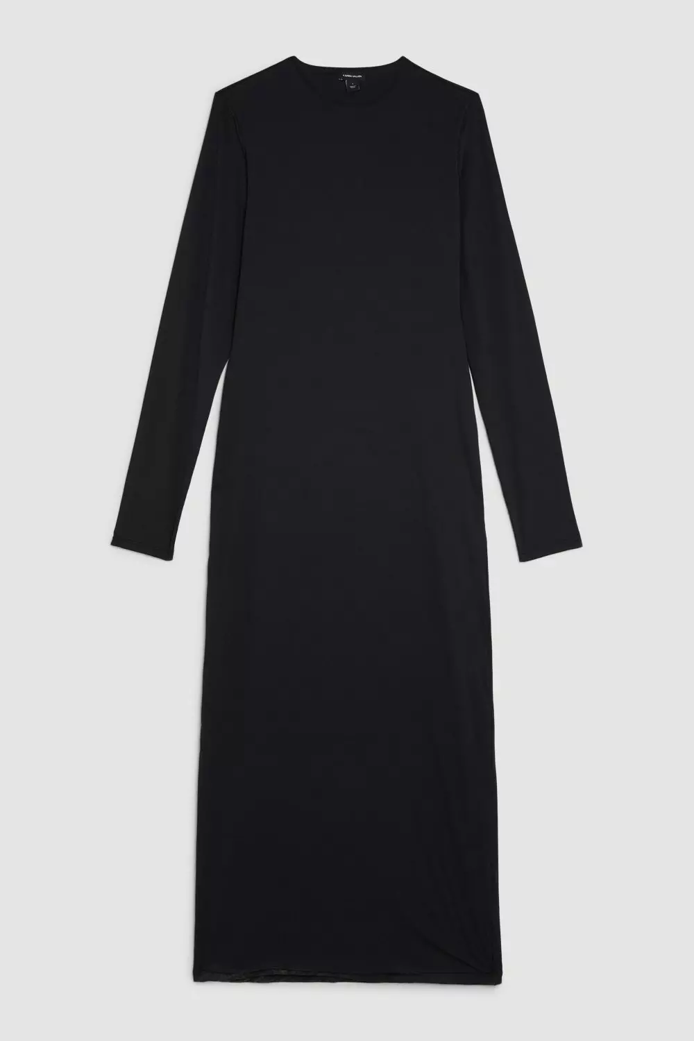 Contour Jersey Long Sleeve Crew Neck Midi Dress