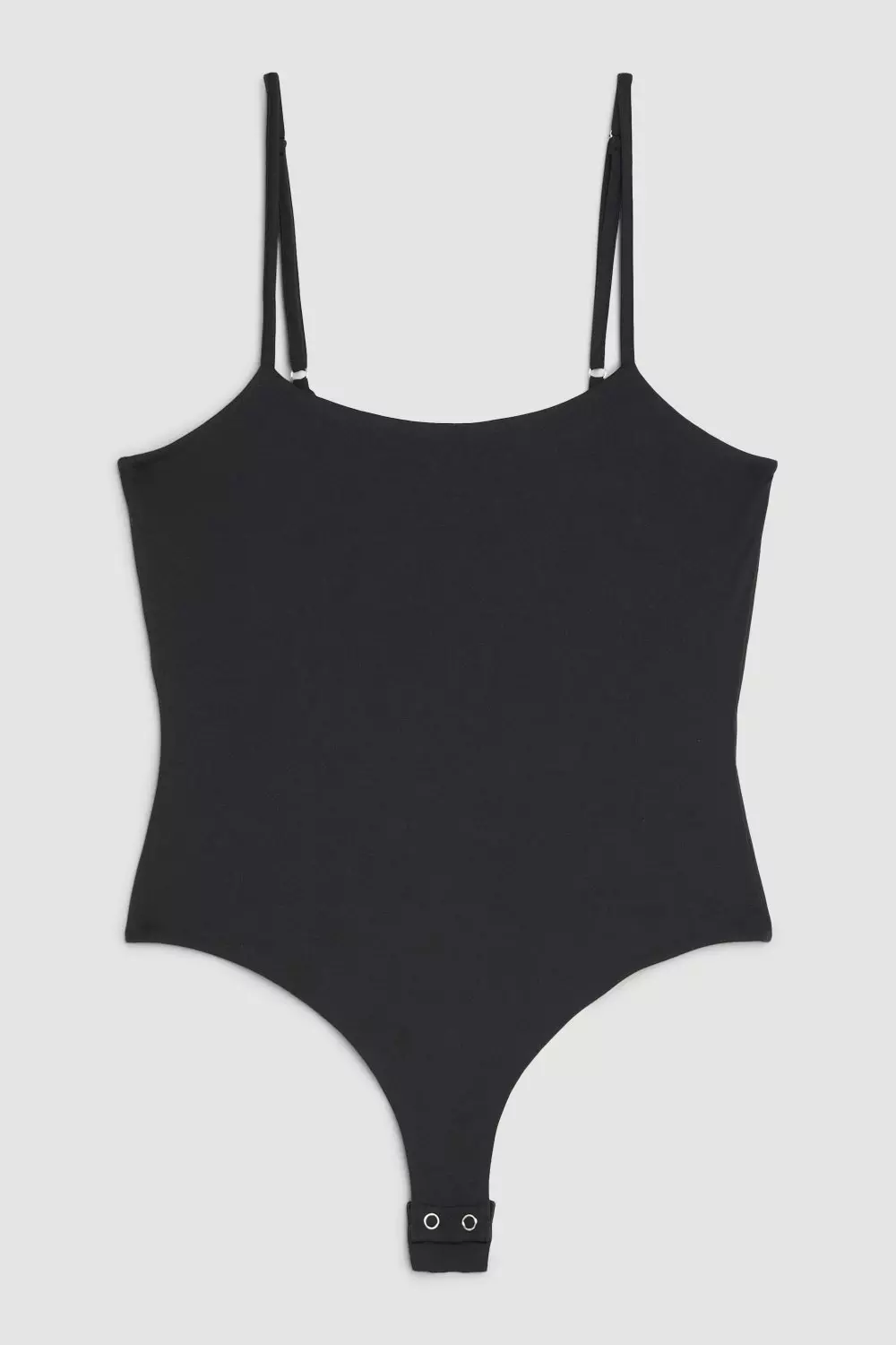 Shape Black Contour Jersey Seam Strappy Bodysuit