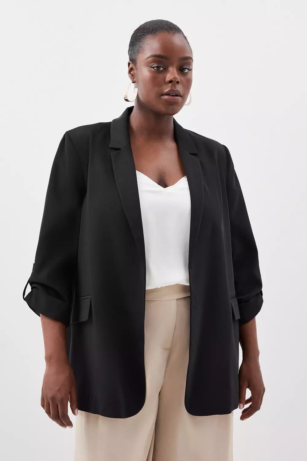 Tailored hot sale longline blazer