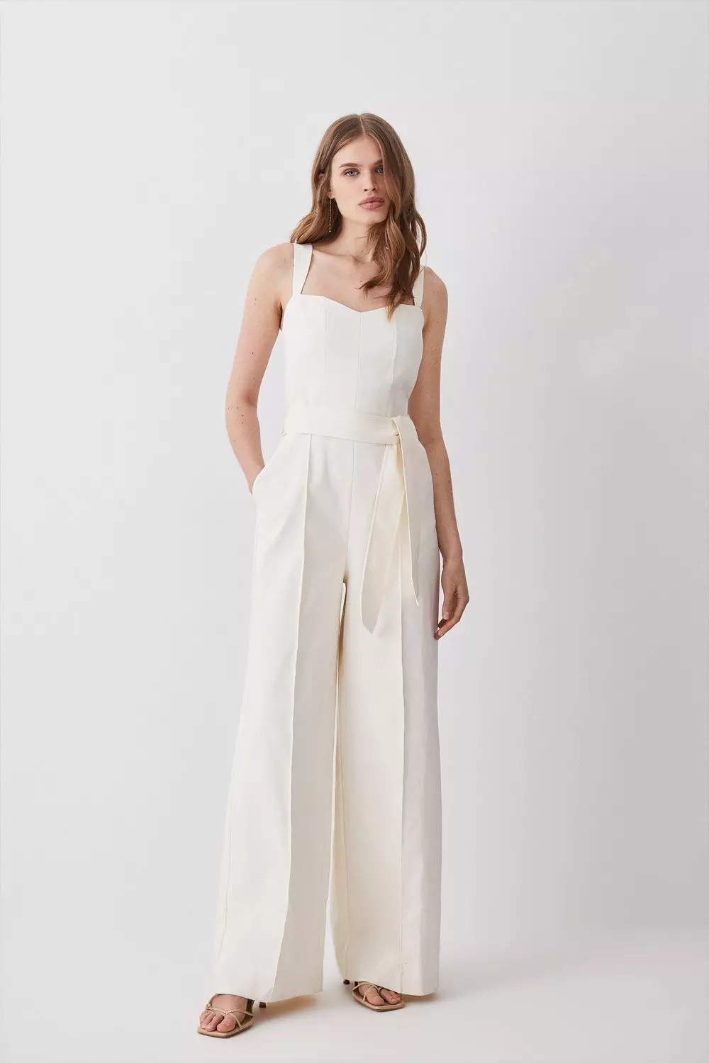 White best sale tailored jumpsuit