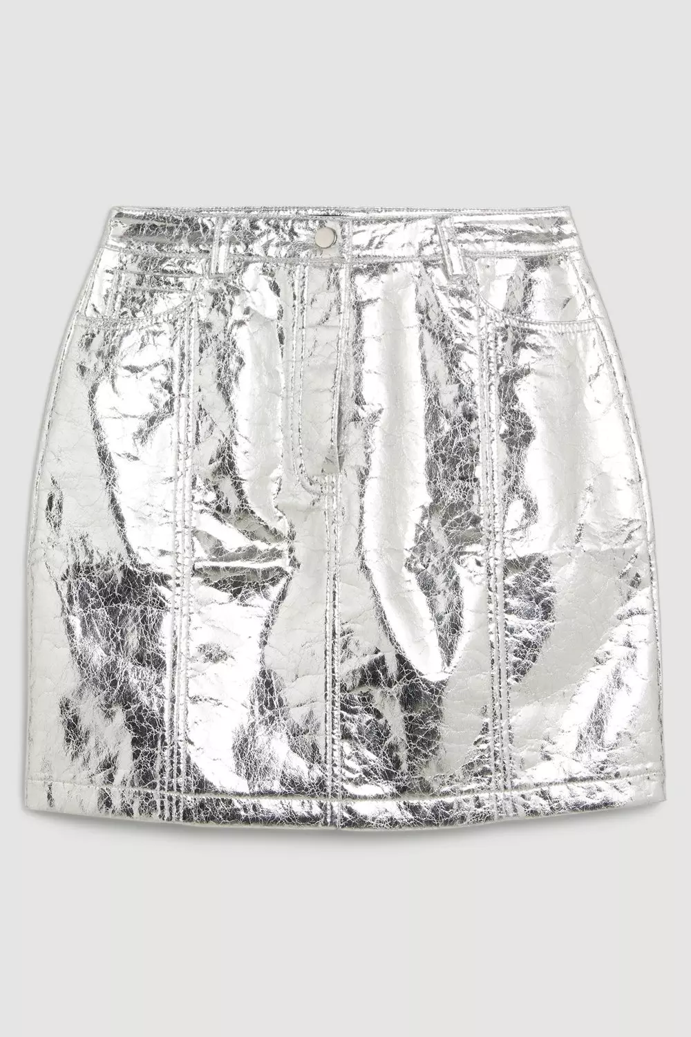 Karen millen faux sales leather mini skirt