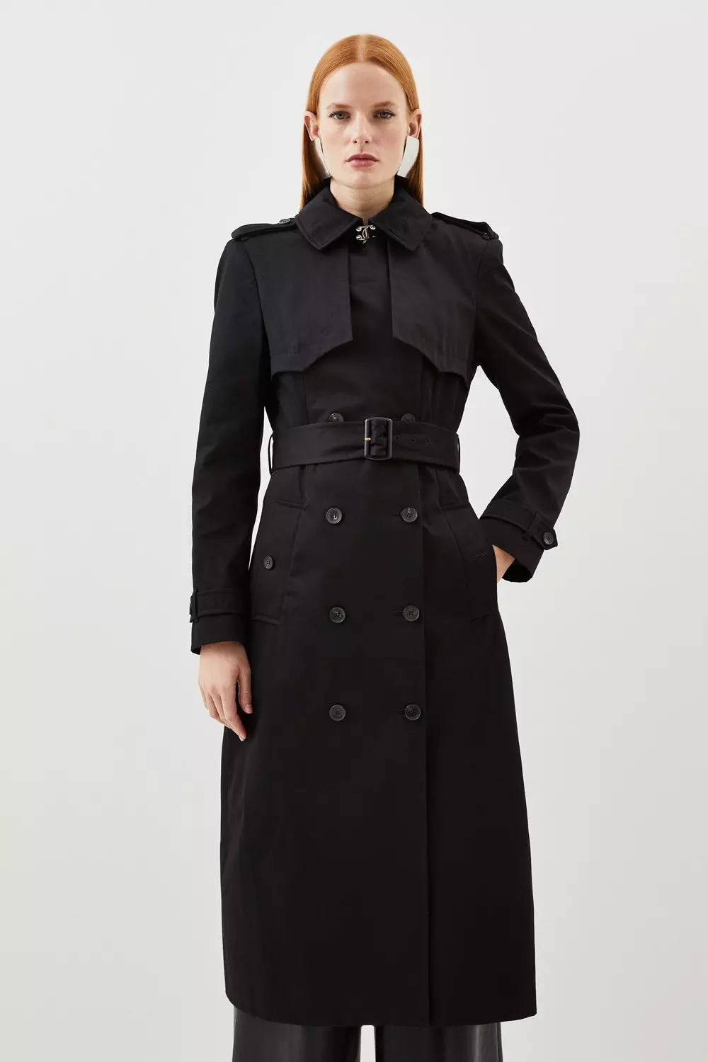 Lydia Millen Belted Tailored Trench Coat | Karen Millen