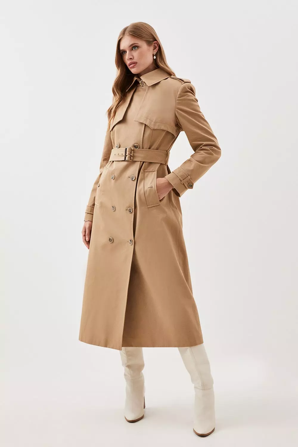 Karen millen sale coat camel