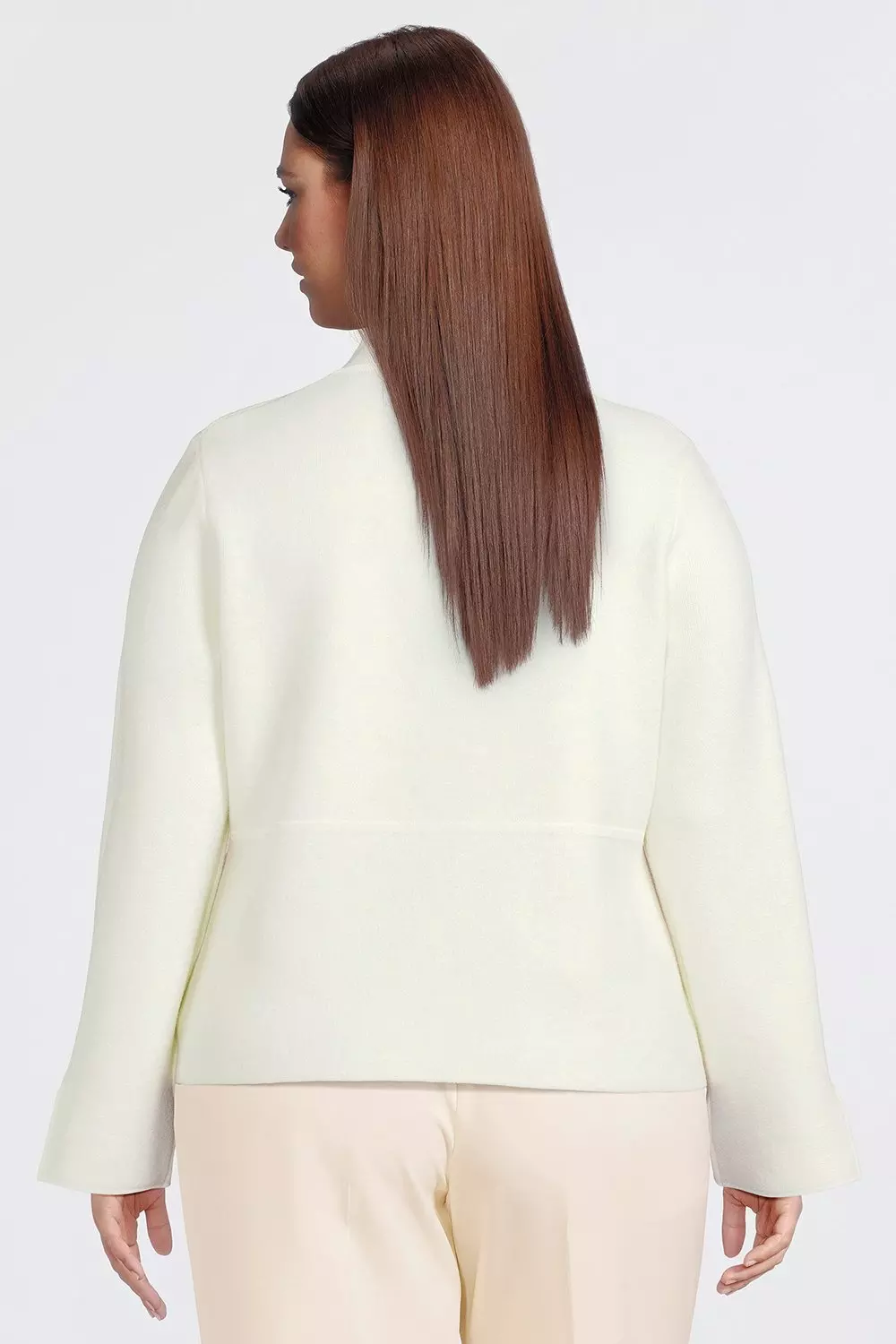 Compact Wool Look Knit Bell Sleeve Top | Karen Millen