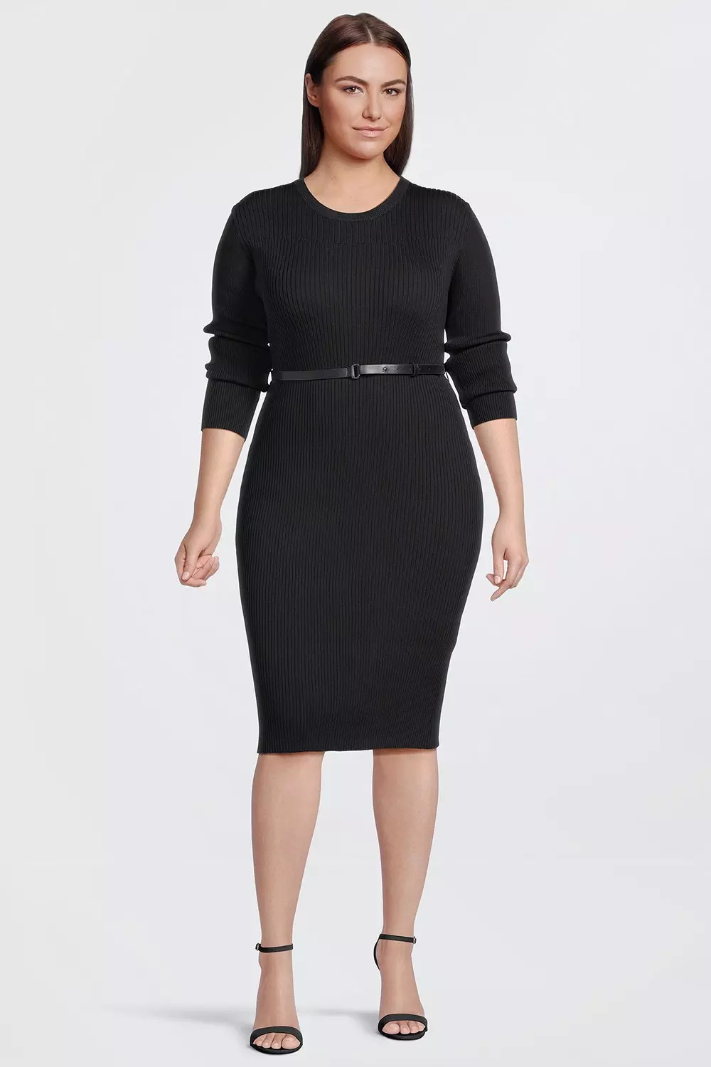 Karen millen ribbed outlet knit dress