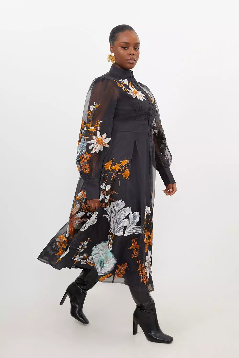 size 14 maxi dress with sleeves