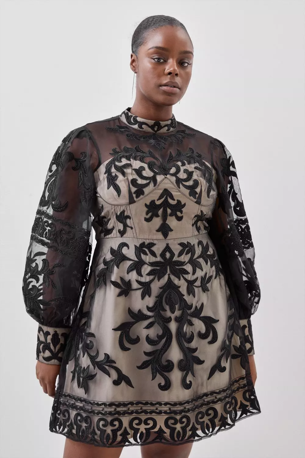 Black baroque dress sale