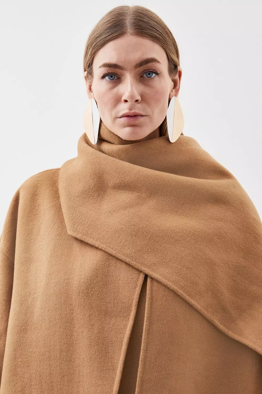 Karen millen wool wrap best sale camel coat