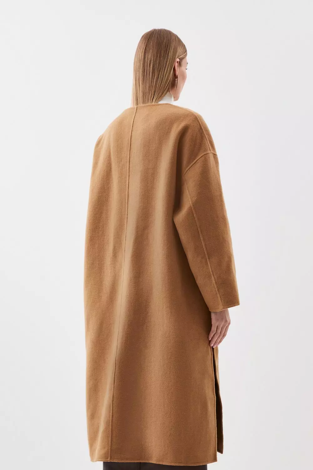 Karen millen camel tailored coat sale