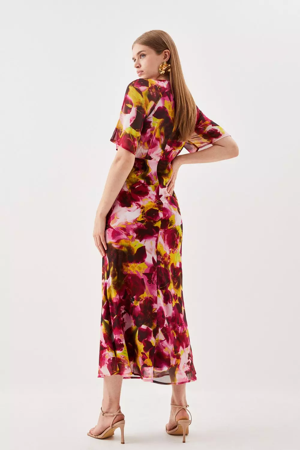 Karen millen clearance abstract print dress