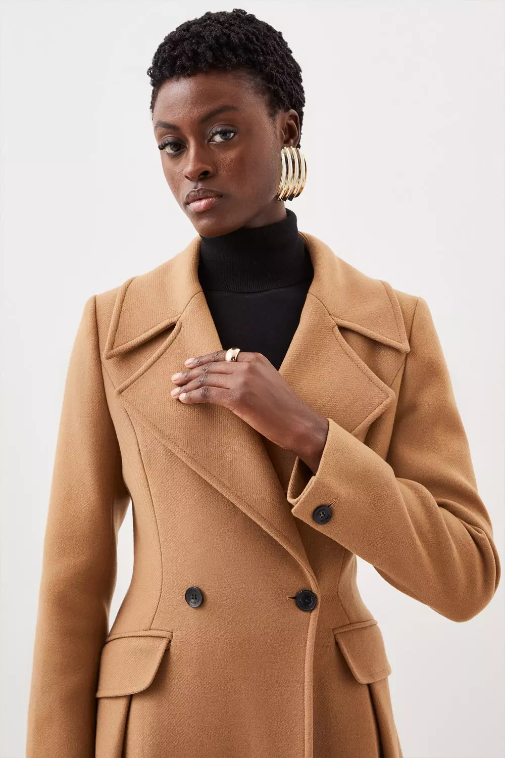 Tan hotsell tailored coat