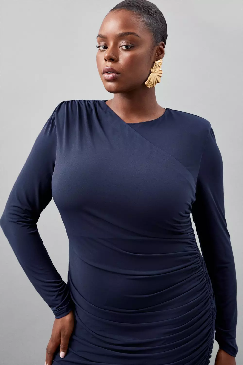 Plus size 2025 jersey dress