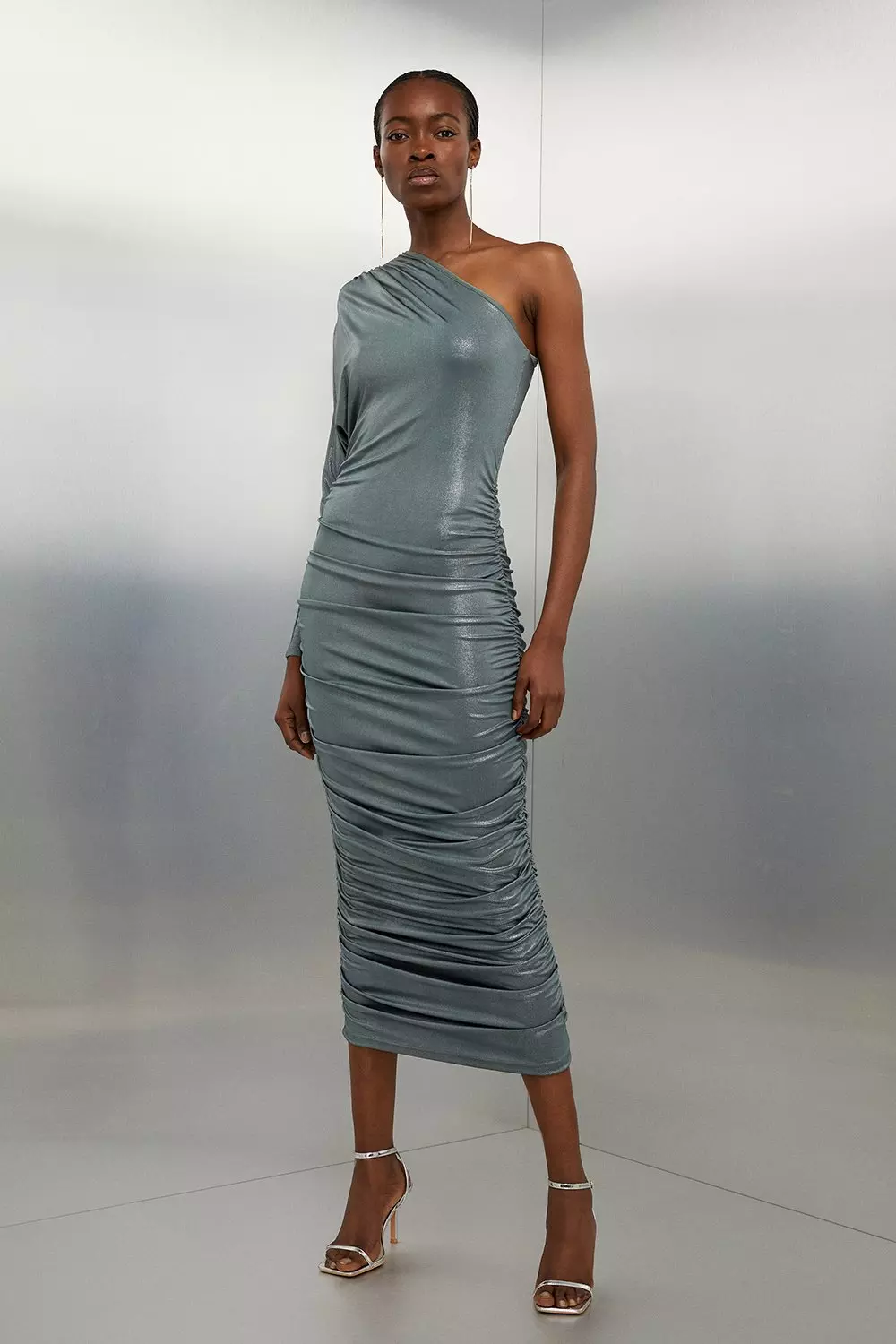 Metallic cheap jersey dress