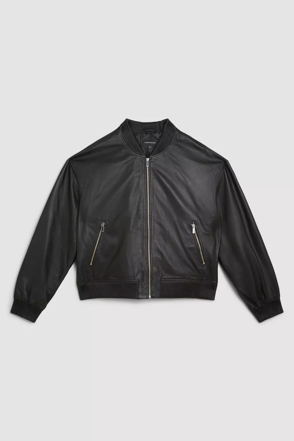 Plus size faux leather bomber outlet jacket