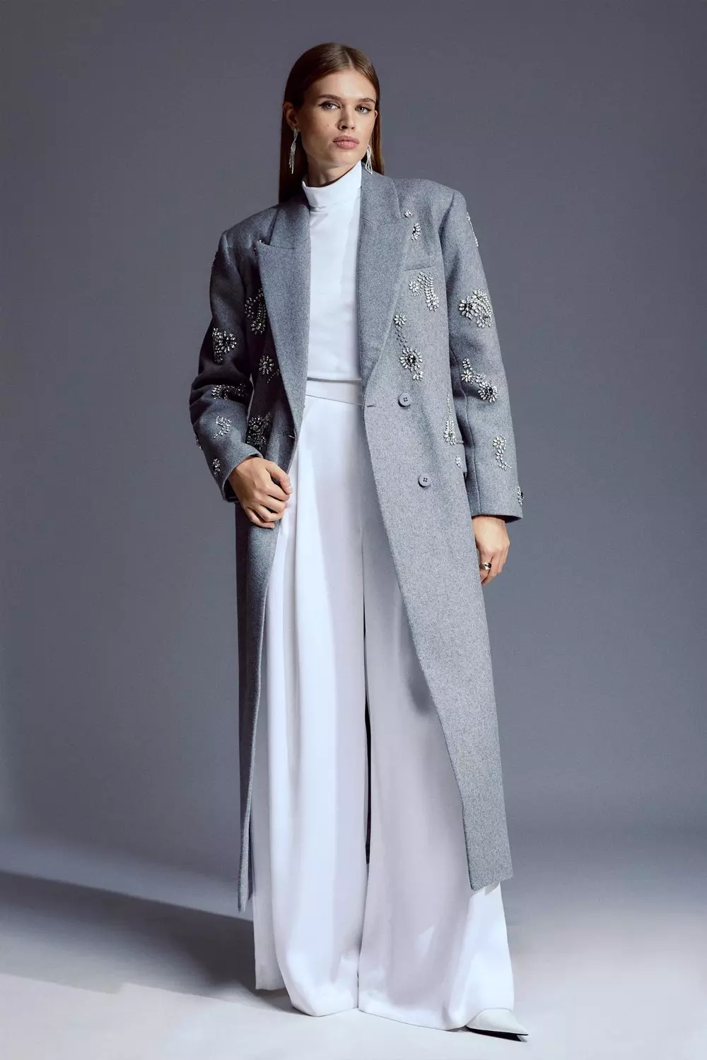 Grey wool coat