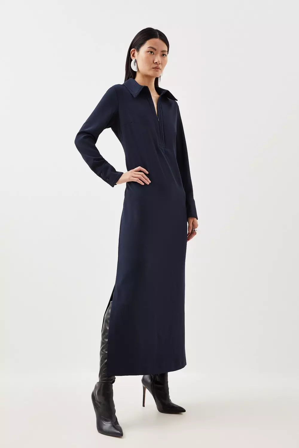 Karen millen discount folded crepe dress