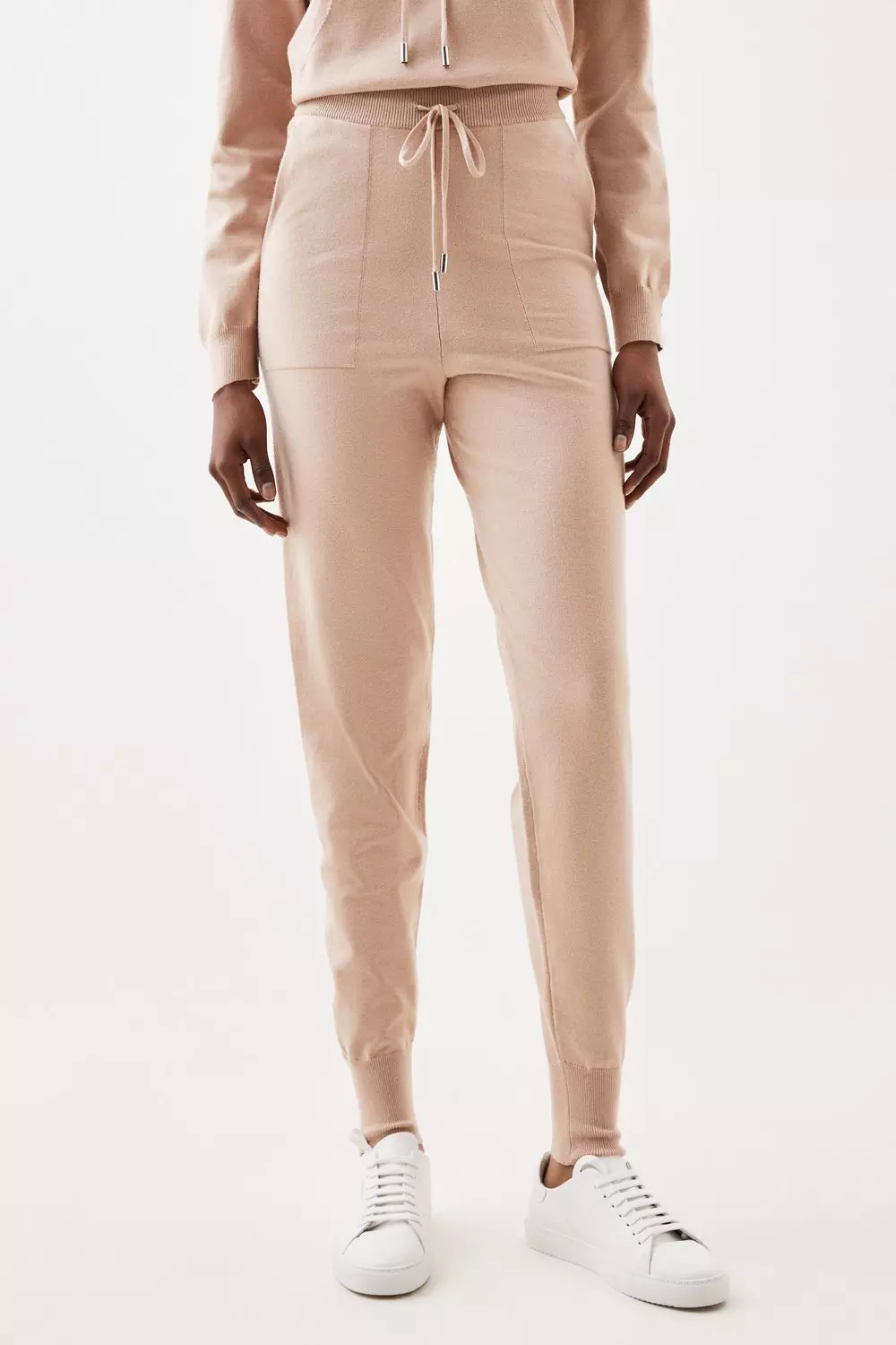 KAREN MILLEN Linen Rib Waist Jogger