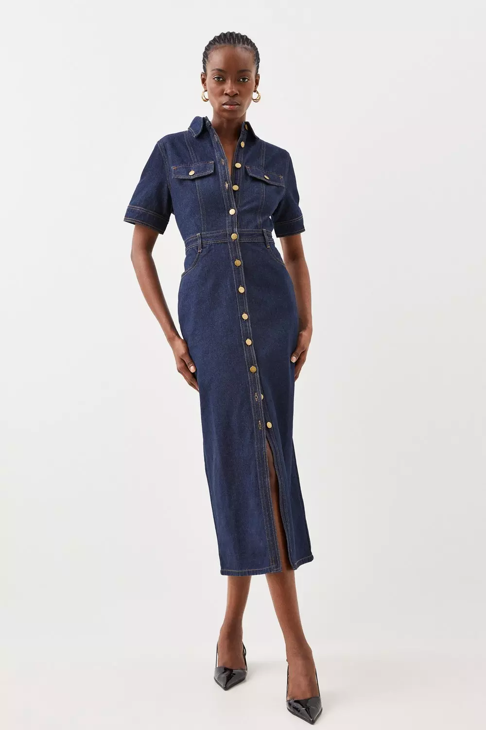 Denim maxi dress store asda