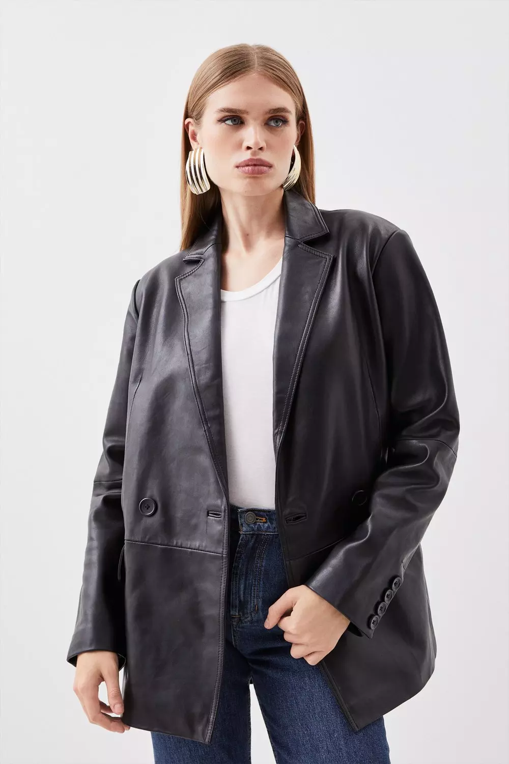 Karen millen double hot sale breasted blazer