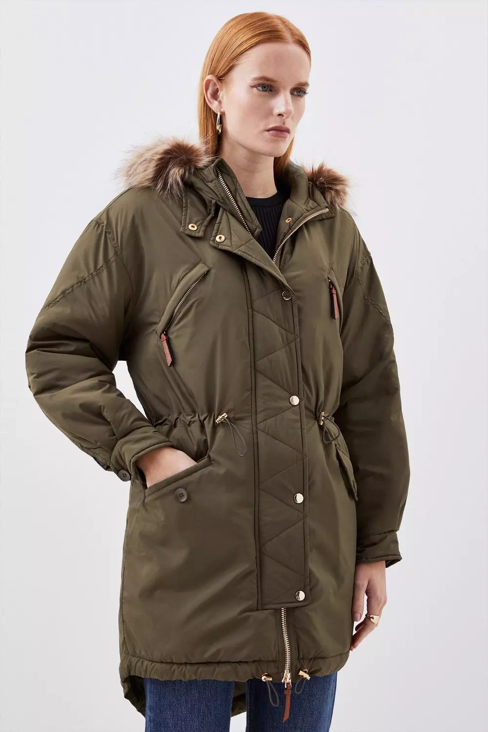 Maxfield faux fur trim parka sale