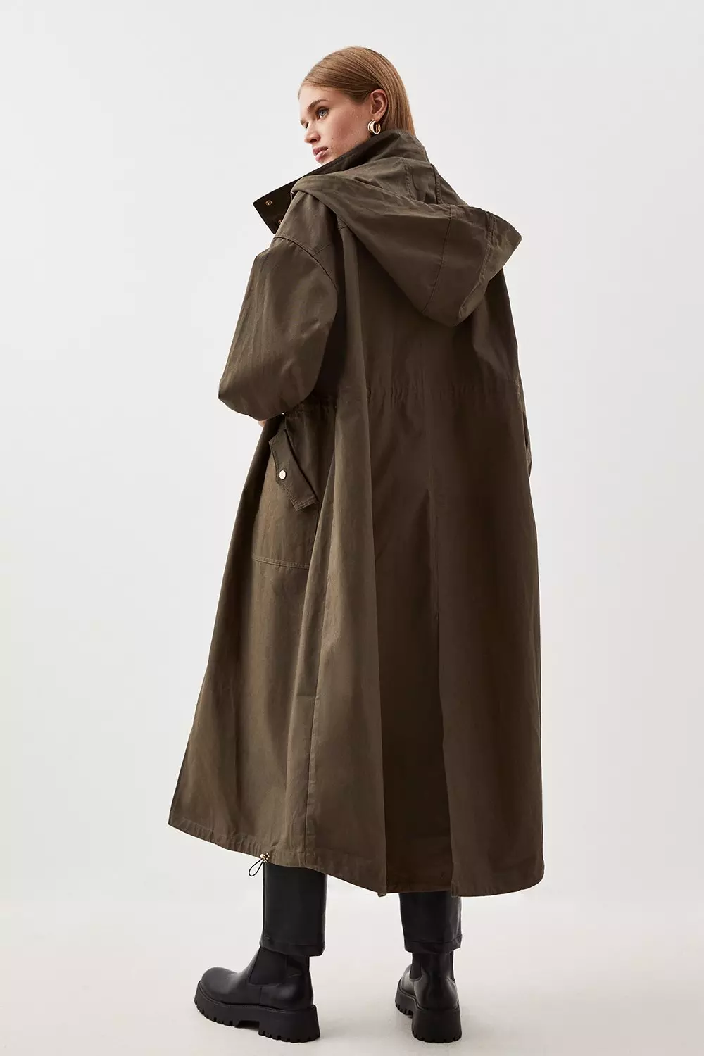 Karen millen parka clearance coat