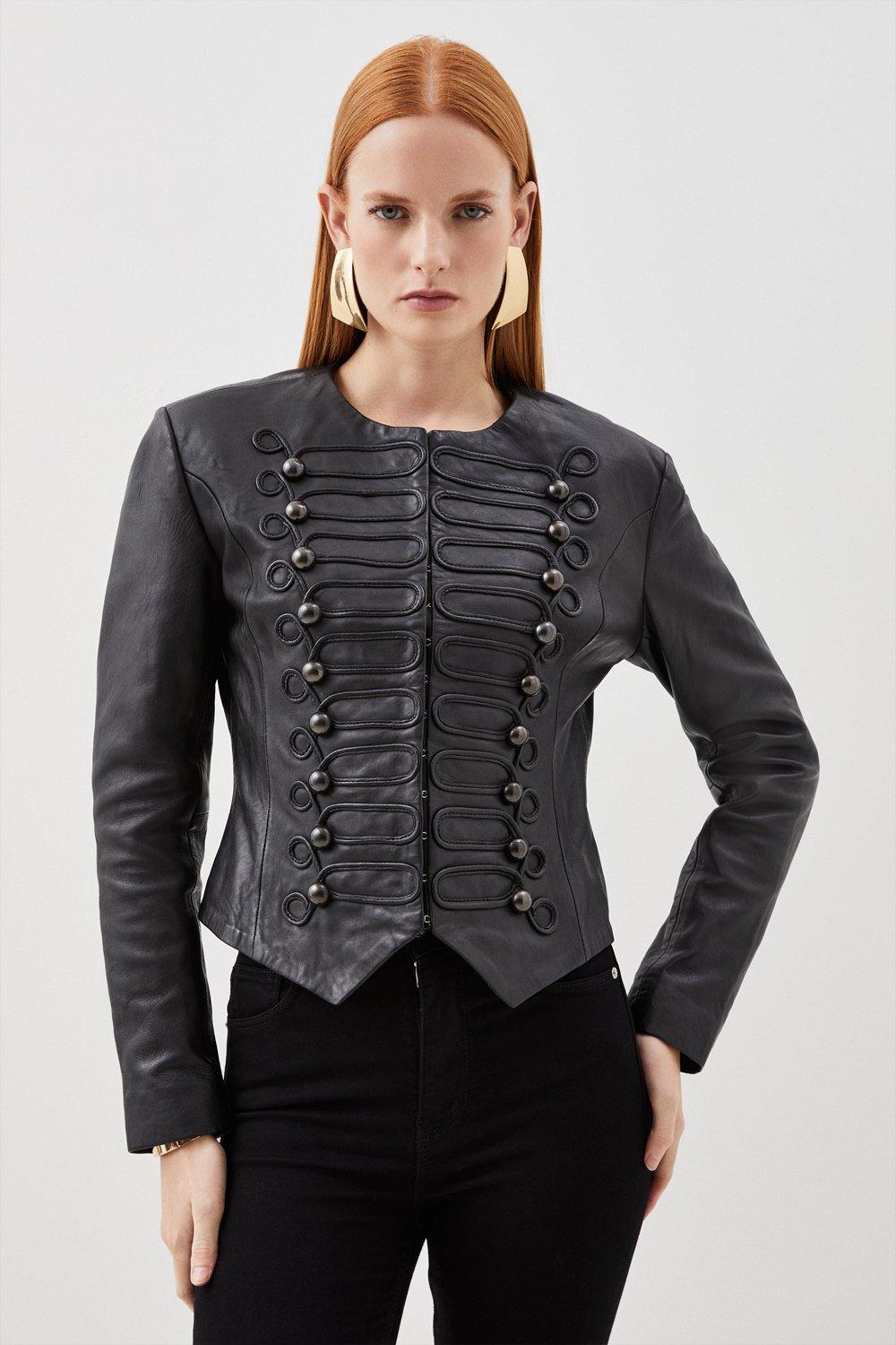 Women's Leather Jackets | Karen Millen