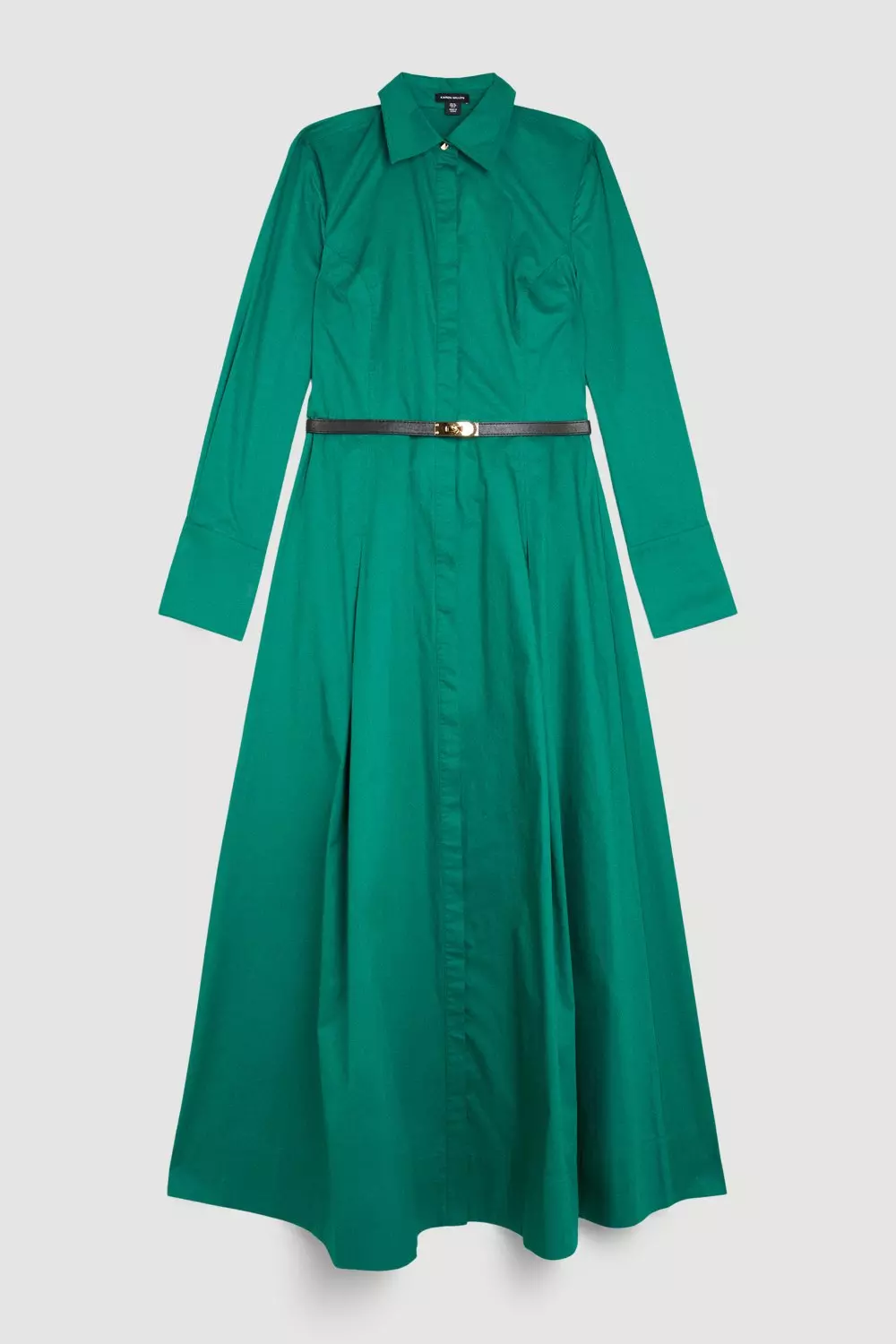 Tall Cotton Maxi Woven Shirt Dress