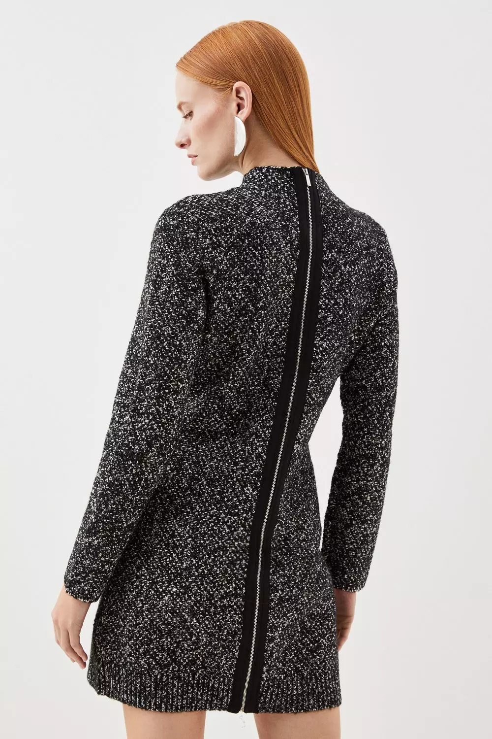 Karen millen tweed on sale a line dress