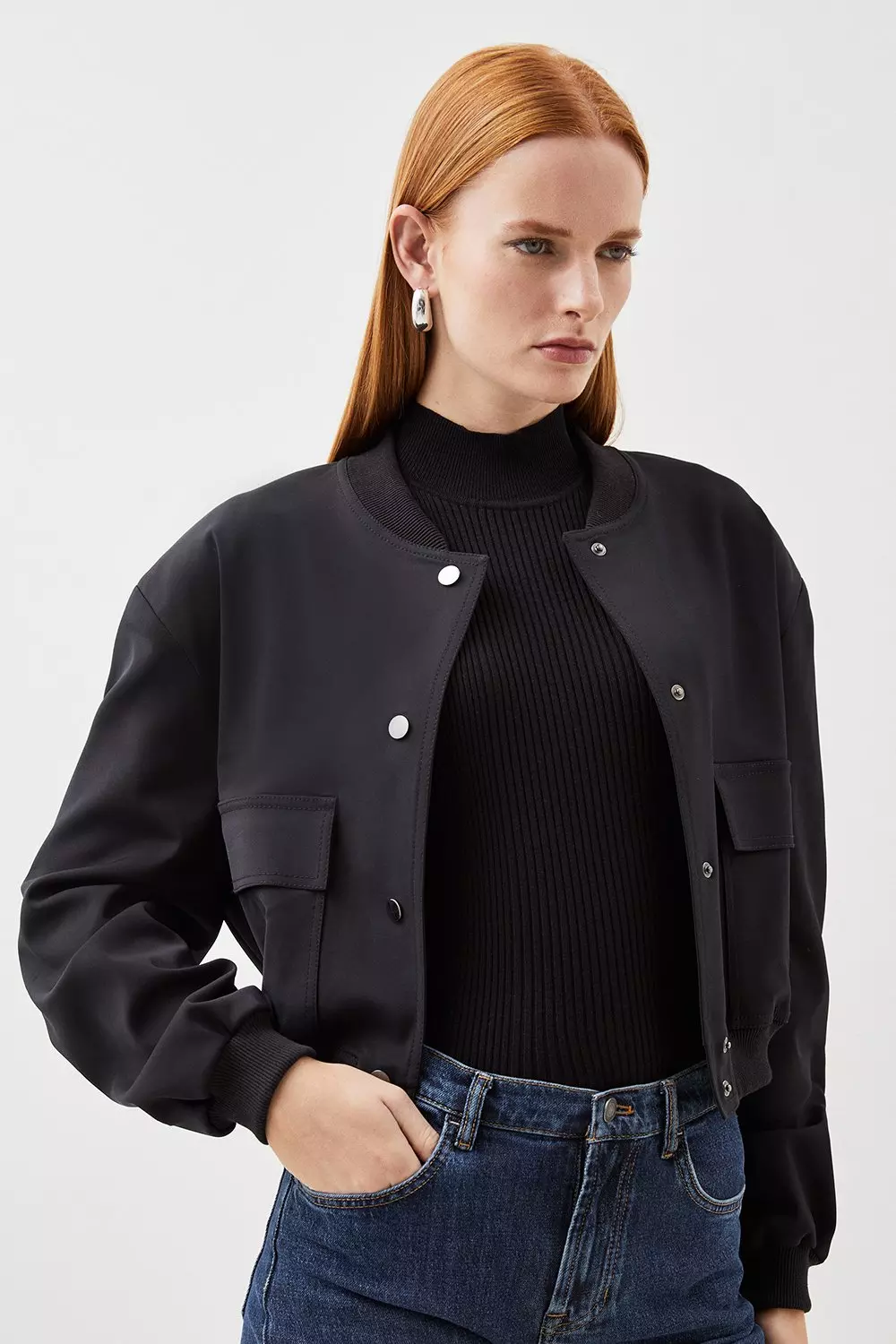 Tailored clearance bomber jacket