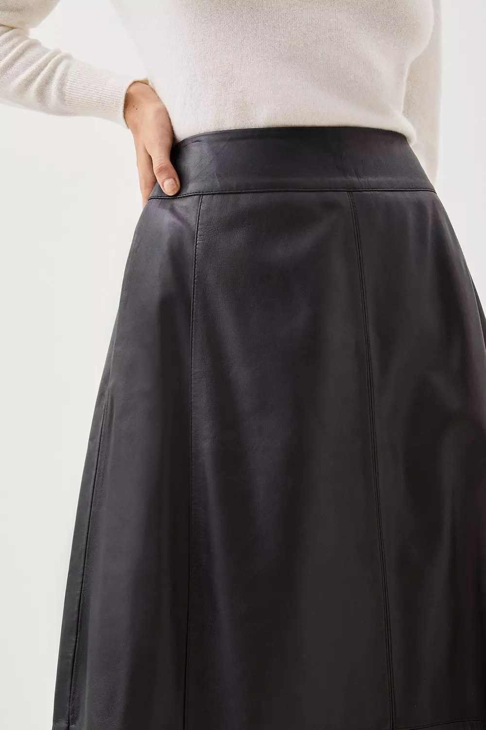 Karen millen leather top skirt