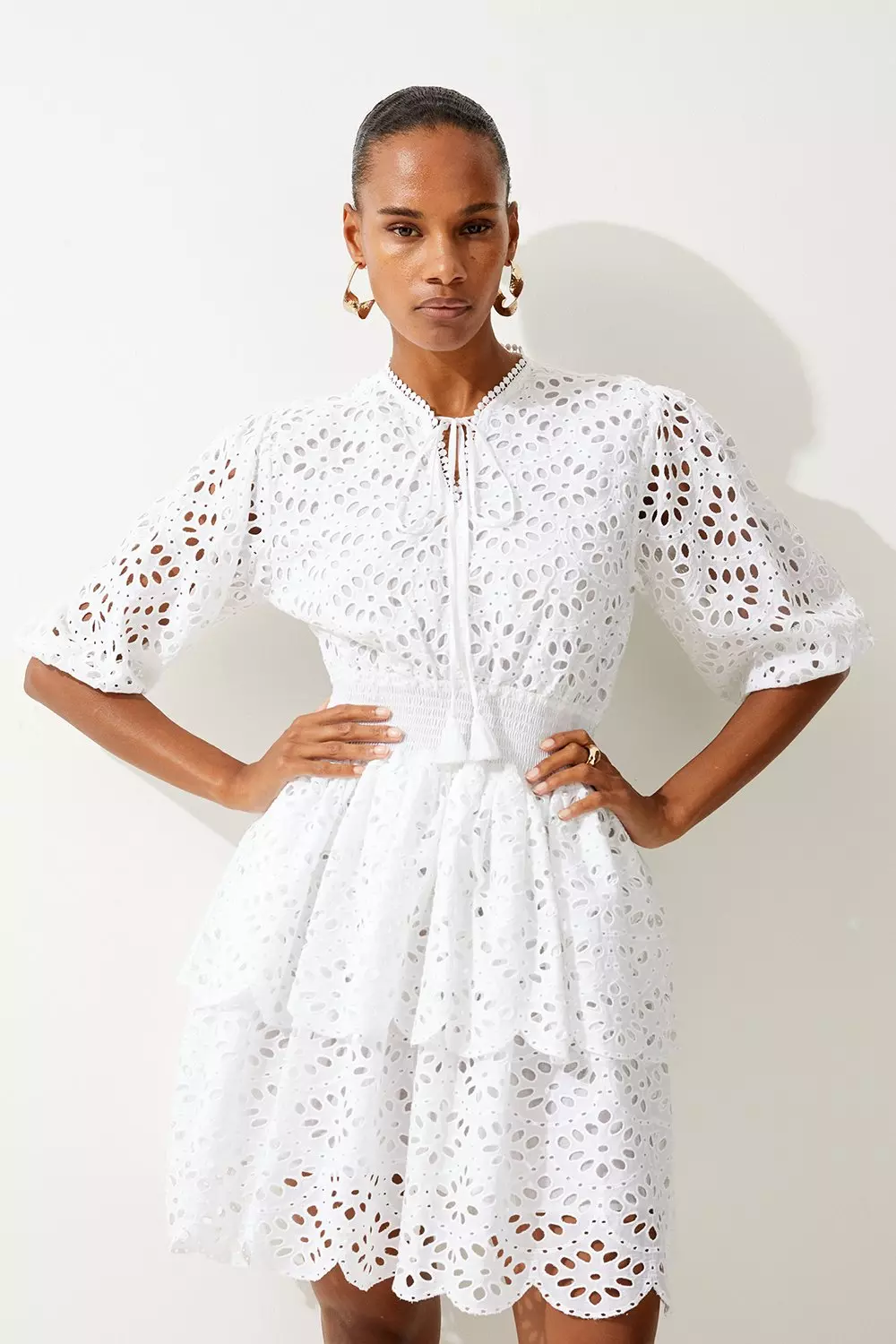 Karen millen crochet clearance dress