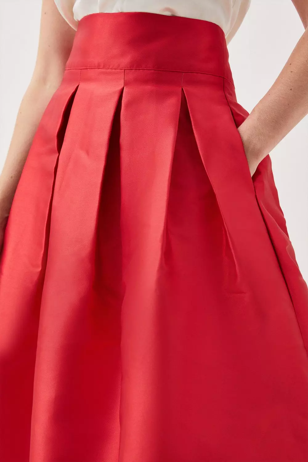 Petite red maxi skirt sale