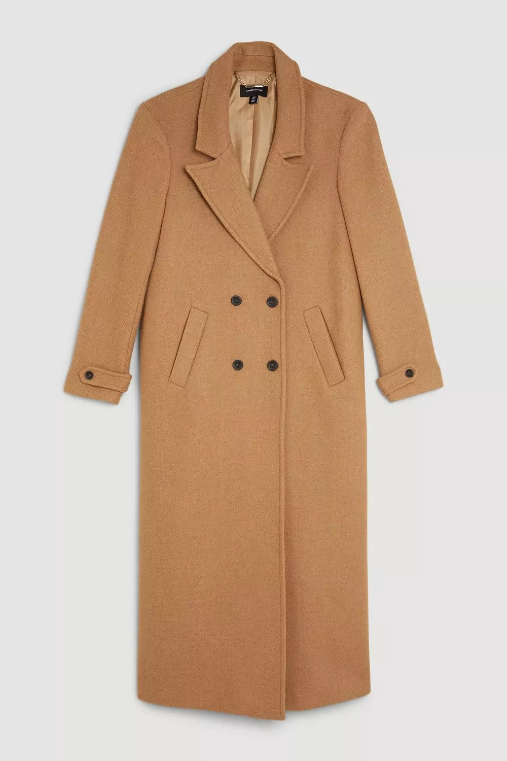 Double-breasted wool coat relaxed from Italian quality