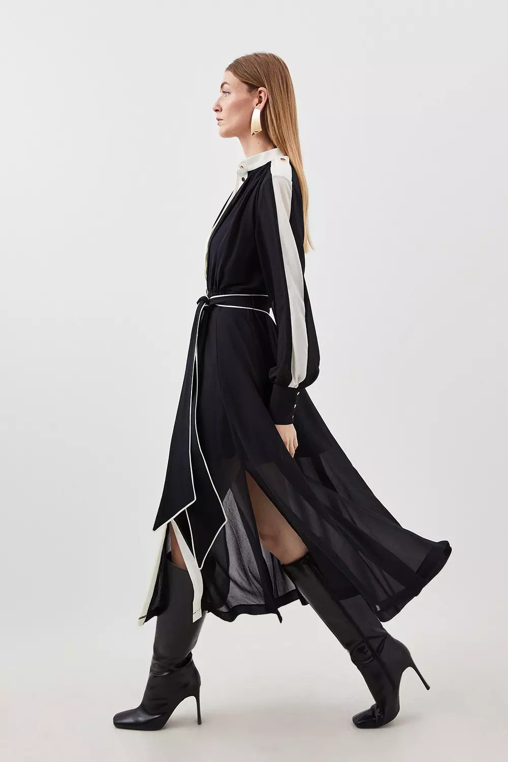 Zara Black Satin Corset style Tube Midi Dress Size S