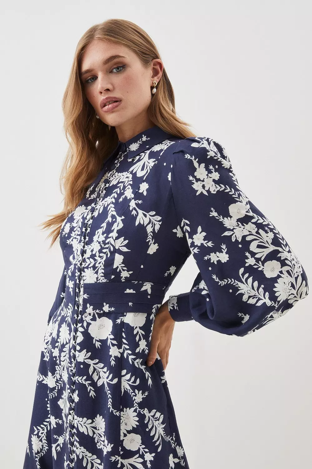 Karen millen hot sale floral embroidered dress