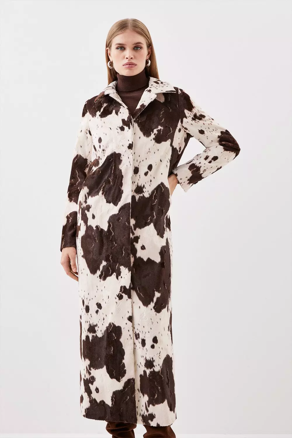 Karen millen pony hot sale skin coat