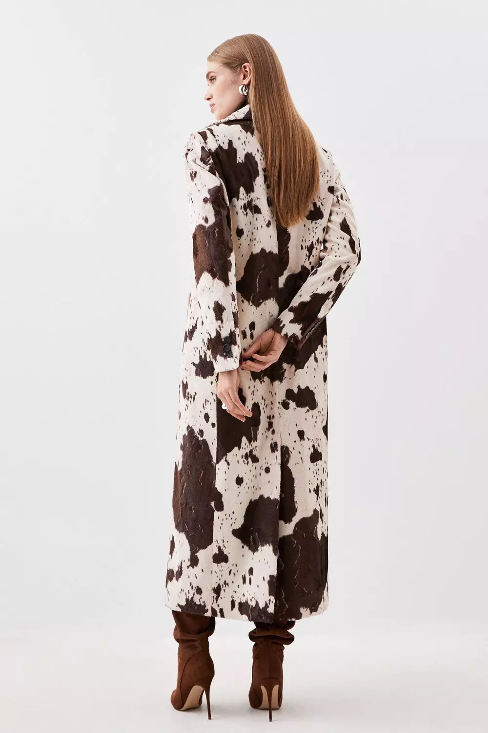 Karen millen pony skin on sale coat