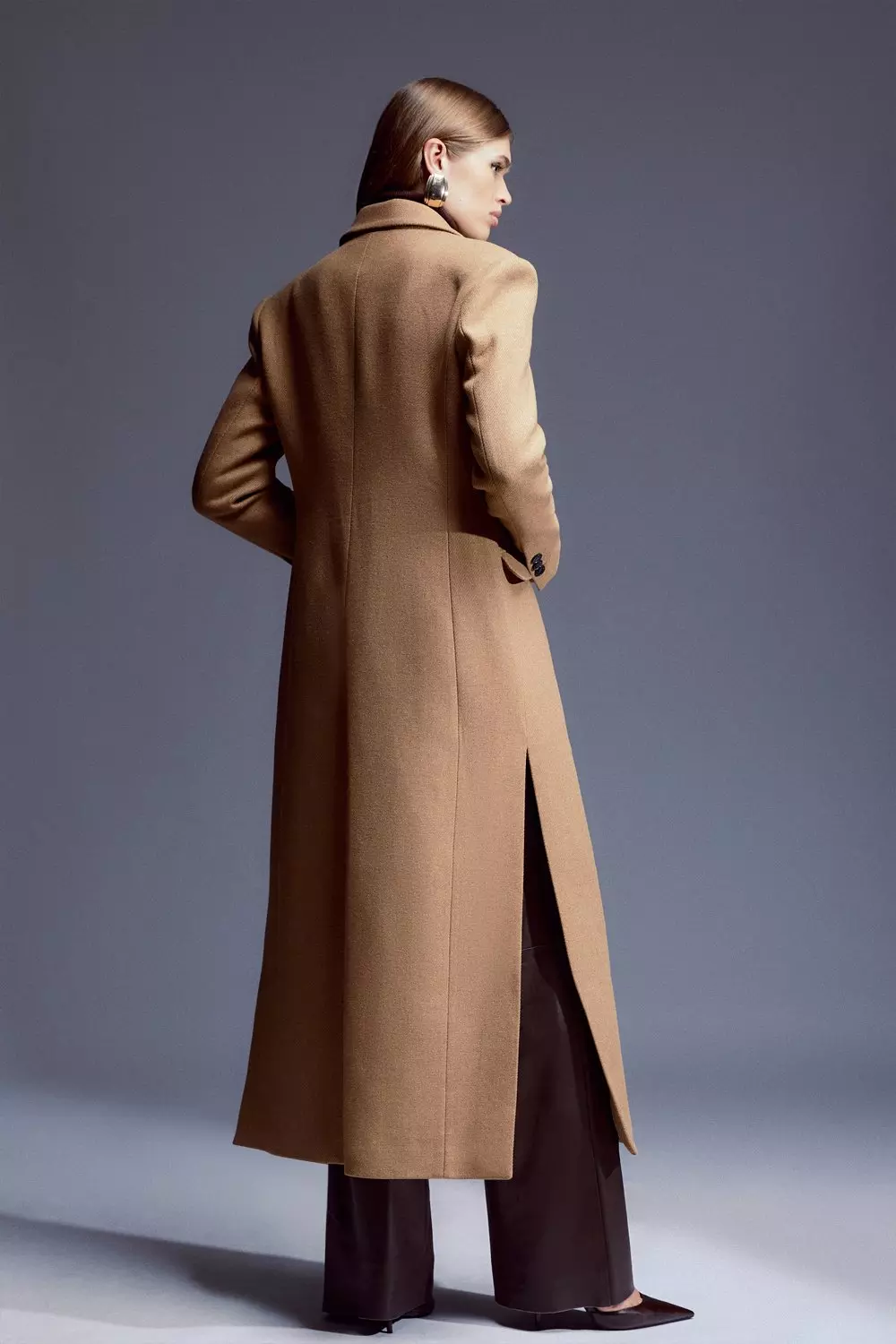 Women's maxi 2024 length wool coat