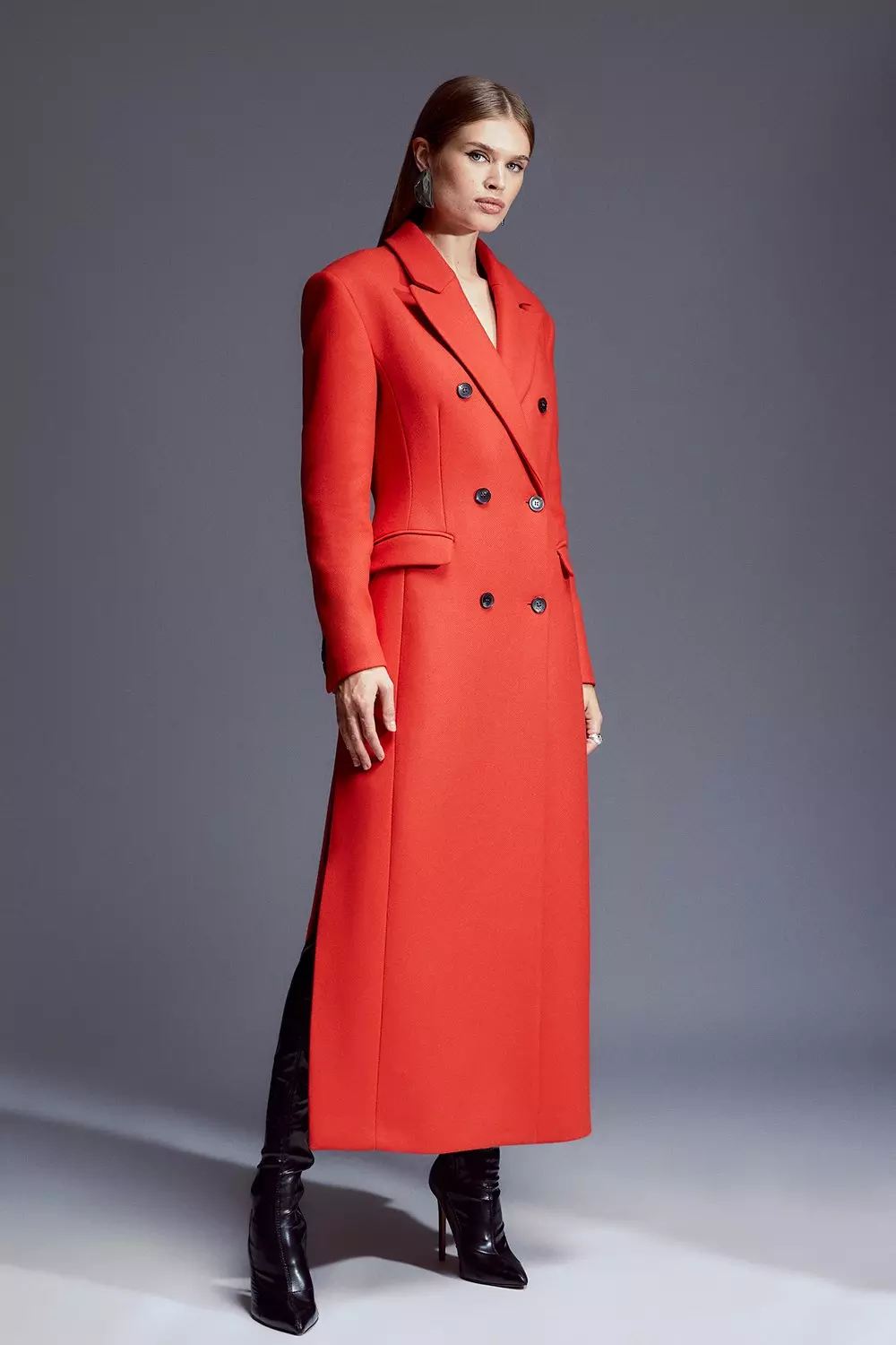 Karen millen double breasted tailored coat sale