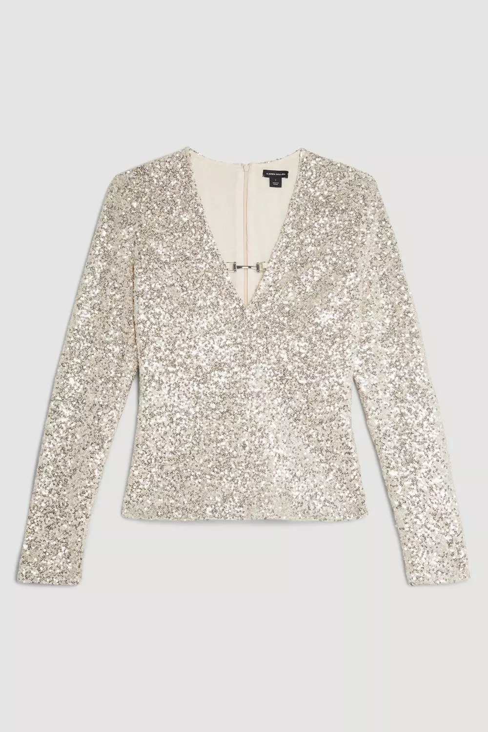 H and outlet m sequin top