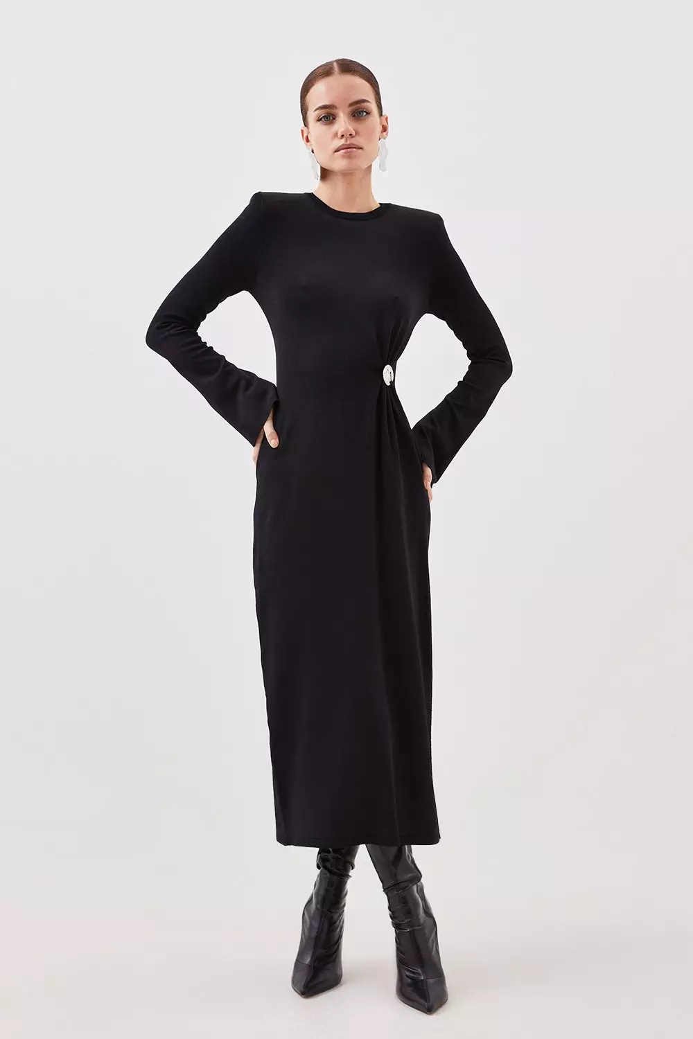 Karen millen gathered shop detail midi dress